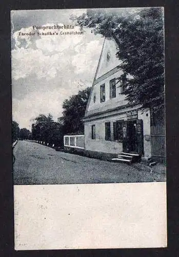 108724 Ansichtskarte Comprachtschütz Gumpertsdorf 1921 Geschäftshaus Theodor Schattka Obers