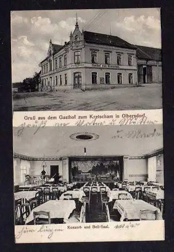 108930 AK Zittau Olbersdorf Gasthof zum Kretscham August Trödler 1914