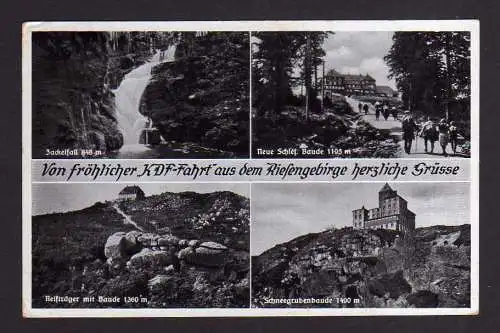107644 AK Riesengebirge Neue Schlesische Baude Schneegrubenbaude 1944