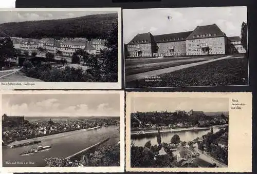 106559 4 AK Pirna 1940 Mädchenschule Rottwerndorf Siedlungen Elbblick