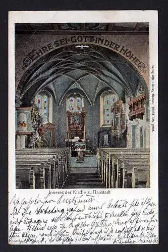 106737 AK Naustadt Scharfenberg um 1905 Inneres der Kirche Gruben 1915