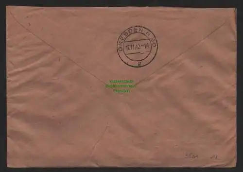 B9501 R-Brief Gebr. Hörmann A.-G. Langenöls (Bz Liegnitz 1942 Gemeinschaftswerk