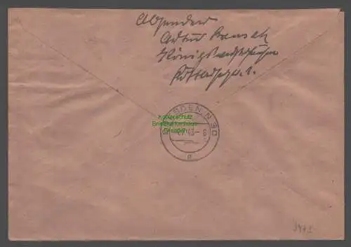 B9473 R-Brief Gebr. Hörmann A.-G. Königs Wusterhausen  1943 Artur Bensch Kaffee