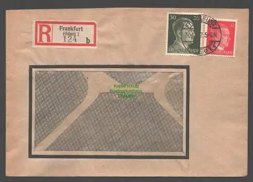 B9325 R-Brief Gebr. Hörmann A.-G. Frankfurt (Oder) 1 b 1942 Gemeinschaftswerk