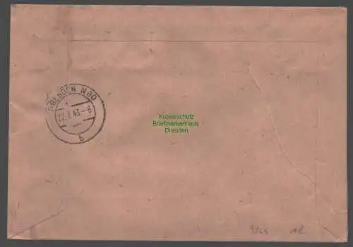 B9364 R-Brief Gebr. Hörmann A.-G. Göppingen 1 a 1943 J. Gaiser  Lebens- und