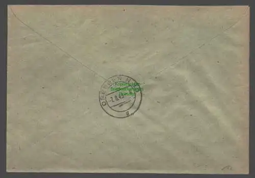 B9353 R-Brief Gebr. Hörmann A.-G. Gera 1  1943 UNION Verein. Kaufstätten GMBH