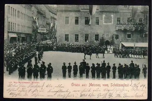 78295 AK Meissen Schützenfest 1901