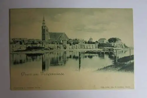 67505 AK Tangermünde Panorama um 1900 Verlag Goldiner