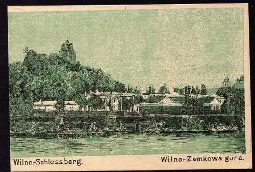 67349 AK Wilna Wilno Vilnius Schlossberg ca. 1918 Litauen