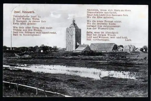 40982 AK Insel Neuwerk Leuchtturm Leuchtfeuer 1913