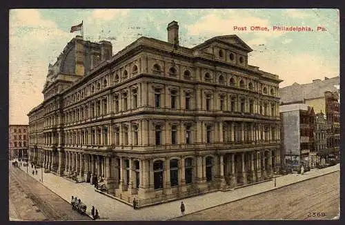 40007 AK Philadelphia PA 1914 Post Office 9th street