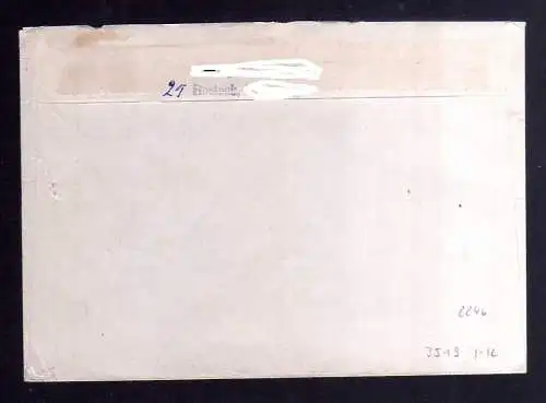 B3519 DDR Briefe Einzel- oder Mehrfachfrankaturen 1977 2246 Einschreiben mit