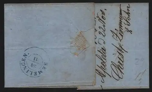 B11670 Brief Thurn & Taxis 31 Apolda 1862 nach Hemelingen