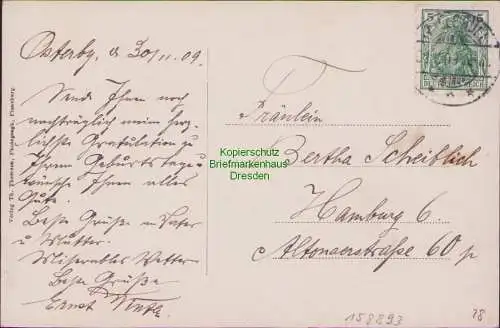 158893 AK Osterby Flensburg 1909 Wisse´s Handlung Paulsen´s Gasthof Hof Volkers