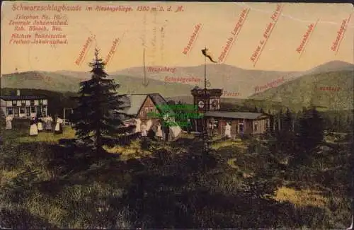 158818 AK Riesengebirge 1908 Schwarzschlagbaude Gross Aupa