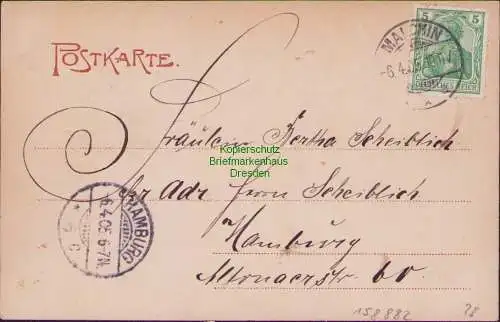 158882 AK Malchin 1905 Mecklenburger Schweiz Bahnhof vor dem Kalenschen Tor