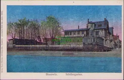 158828 AK Dresden Blasewitz 1912 Lunakarte Schillergarten