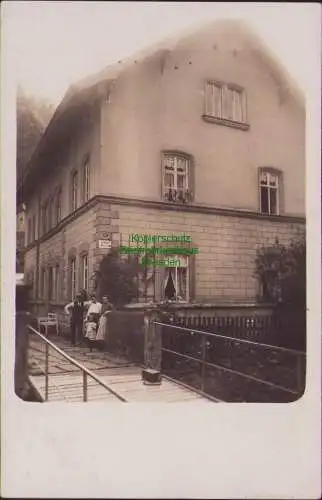158880 AK Schandau 1910 Fotokarte Wohnhaus Hausnummer 21 mit Sommerwohnung