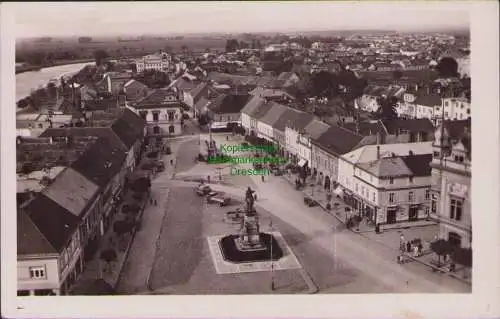 158814 AK Podiebrad Podebrady 1944 Marktplatz Fotokarte