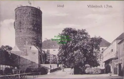158886 AK Wildenbruch in Pommern Polen Swobnica Schloss 1908