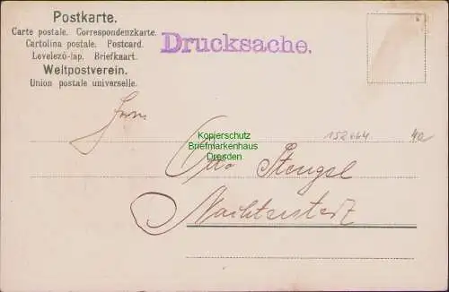 158664 AK Halberstadt Bergmann Litho Gück Auf um 1905