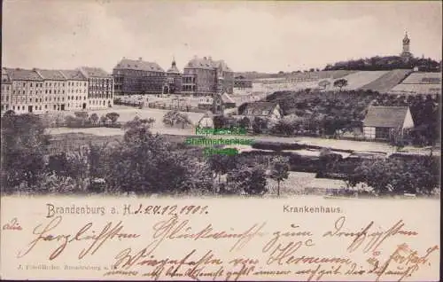 158766 AK Brandenburg Havel 1901 Krankenhaus