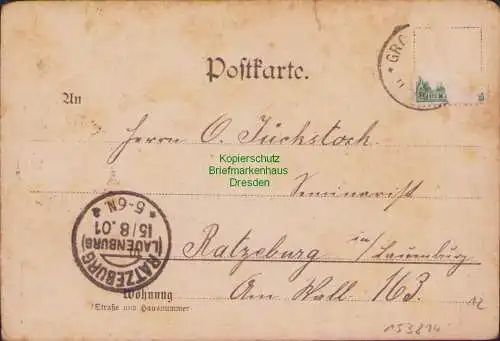 153814 AK Gr. Flottbek 1901 Villencolonie Bogenstraße Chemnitzstr.