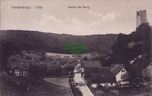 153944 AK Tautenburg i. Thür. Hinter der Burg 1930