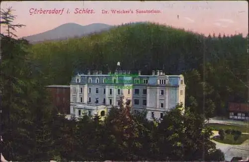 153968 AK Görbersdorf i. Schles. Dr. Weicker's Sanatorium um 1920