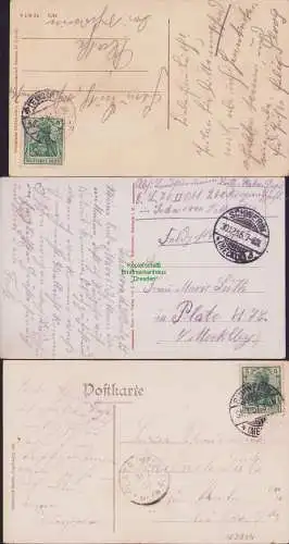 153844 3 AK Schwerin i. M. Schloßkapelle 1914 Seeseite 1915 Geschütz 1907