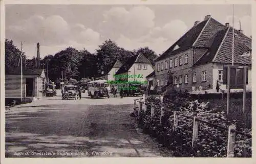 153820 AK Zoll- u. Grenzstelle Kupfermühle b. Flensburg 1934