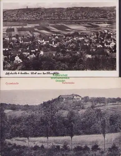153636 2 AK Cossebaude bei Dresden 1940 Parkschenke 1911