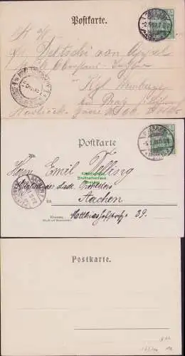 153700 3 AK Gruss aus Dresden Strehlen Königl. Villa Schloss 1901