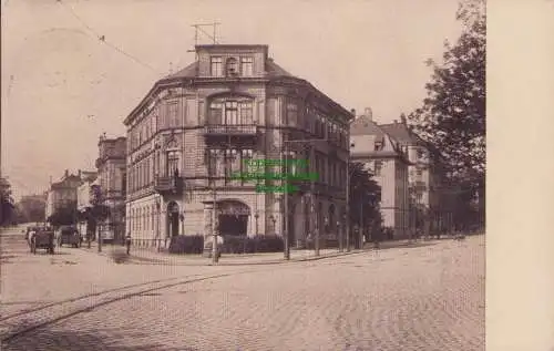 153504 AK  Zwickau Café Hentsch Zwickau Bahnhofstraße 1915