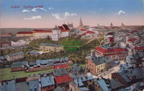 153592 AK Lublin Ogolny widok Feldpost 1939 nach Dresden