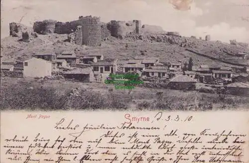 153665 AK Izmir Smyrna 1910 Mont Pagus