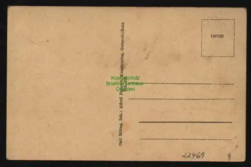22469 AK Stecklenberg Harz Ortsstrasse Verlag : A. Pappert Gernrode 1187/23