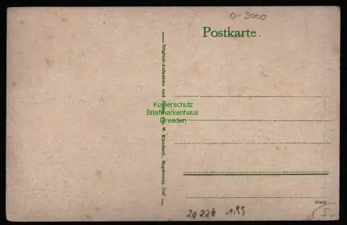 20226 AK Magdeburg Bismark Denkmal, Verlag:  Klautzsch Magdeburg 1247