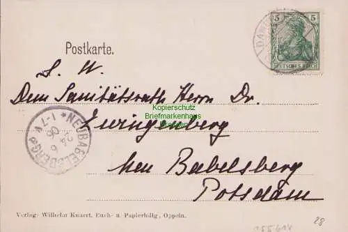 155614 AK Schloss Dambrau Dabrowa Dambrau Kreis Oppeln 1906