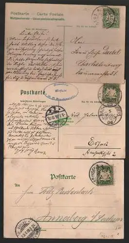 151519 3 AK Bad Kissingen Obere Saline 1906 Fürst Bismarck vor seiner Wohnung