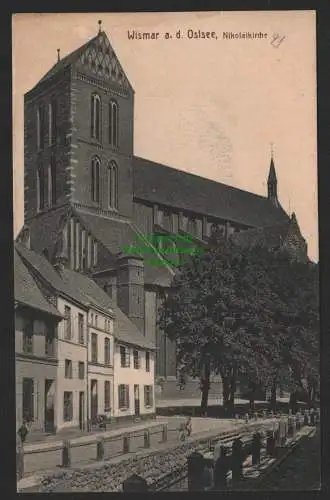 151640 AK Wismar an der Ostsee Nicolaikirche um 1910