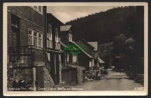 151496 AK Katzhütte Thür. Wald OT Oelze Strasse ins Massertal 1956