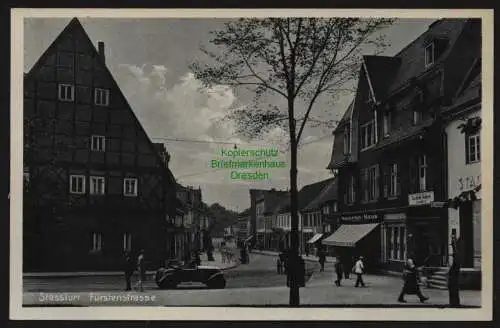 151670 AK Staßfurt Fürstenstraße um 1935 Naverma Haus