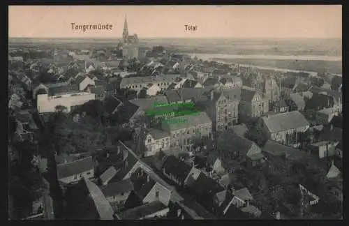 151665 AK Tangermünde Panorama um 1910