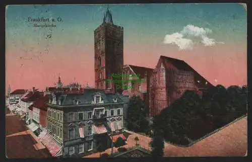 151027 AK Frankfurt Oder Marienkirche 1918