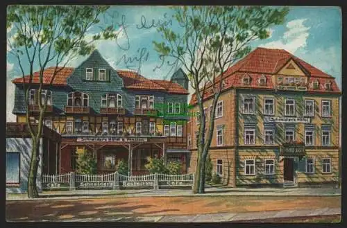 151137 AK Bad Liebenstein Thür. Wald Schneiders Hotel und Pension um 1920