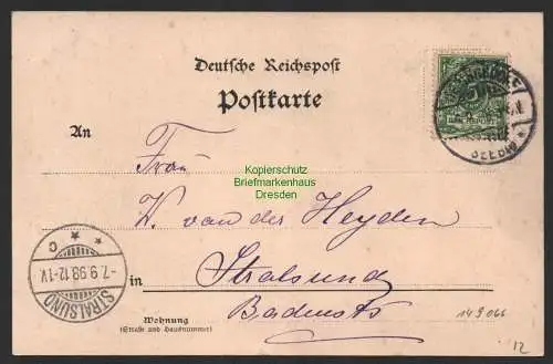 149066 AK Seebad Heringsdorf Kaiser Wilhelm Brücke 1898