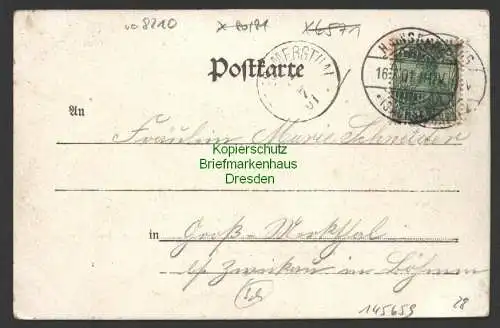 145659 AK Freital Hainsberg von der Taubenleithe aus gesehen 1901