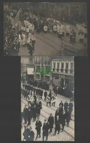 145782 2 AK Freiburg im Breisgau 1911 1912 Fest Umzug Fotokarte Spanische Weinha