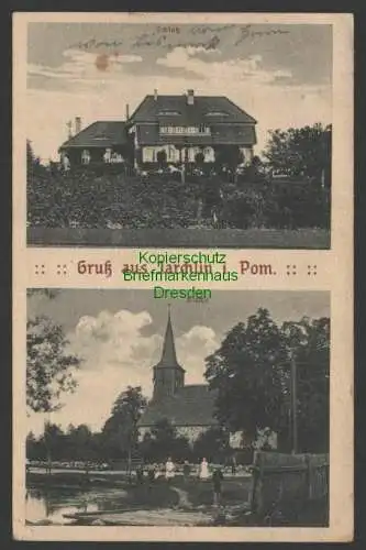 145448 AK Jarchlin i. Pom. Schloß Kirche 1919 Verlag Mertens Daber Kr. Naugard